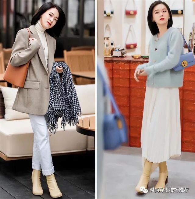 米色靴子秋冬怎么搭配好看 掌握这优雅三步骤 绽放你的女性魅力(3)