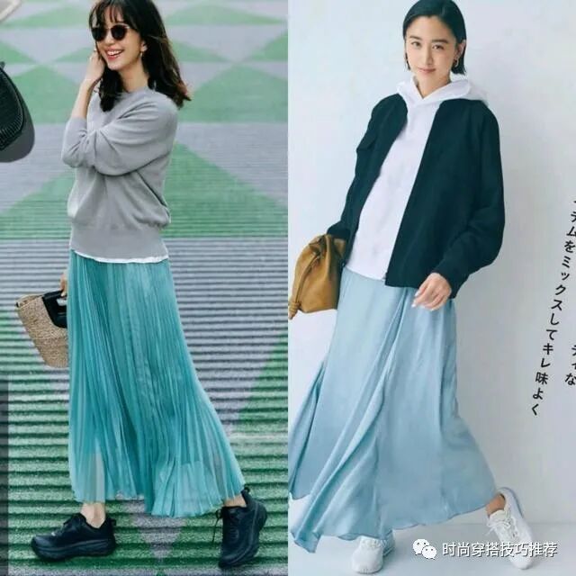 40岁女人穿裙子配什么鞋好看?半身裙+玛丽珍鞋 显气质又高级!(2)