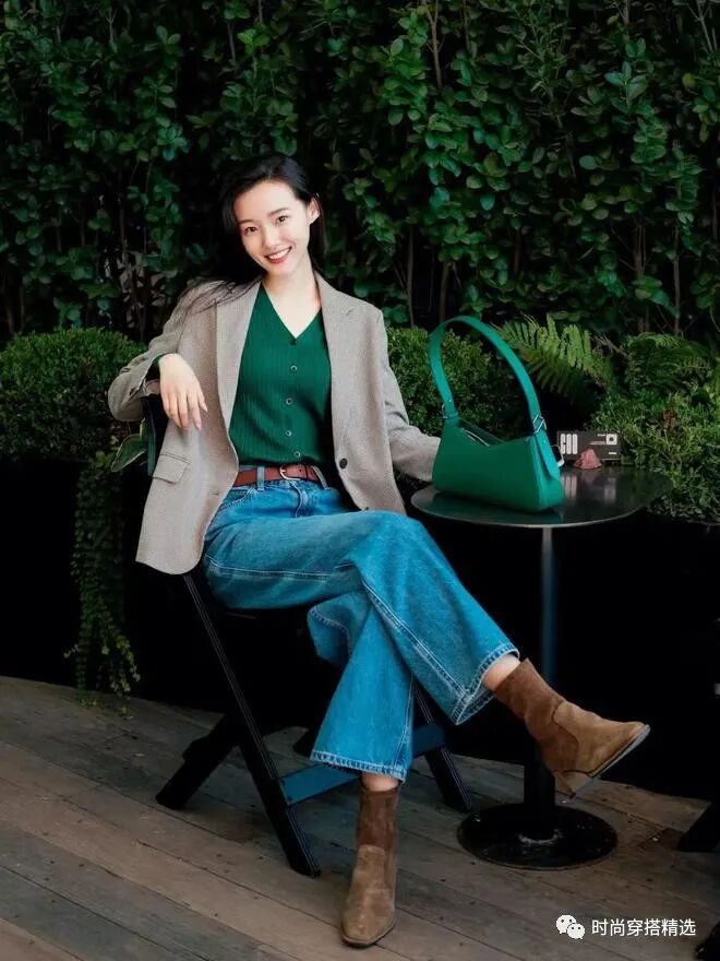 西装外套搭配牛仔裤好看吗 今秋女生这样穿 成熟又优雅!(6)